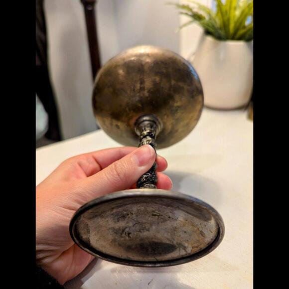 Silver Plated Champagne Goblet/ Twisted Vine/Vintage - Picture 4 of 6